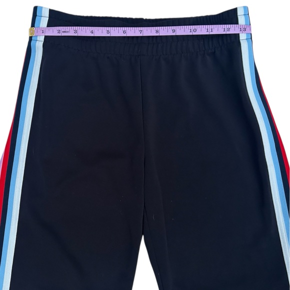 EXPRESS ONE ELEVEN NWOT Women’s 
High Waisted Varsity Sripe Track Black Pants - Picture 3 of 11